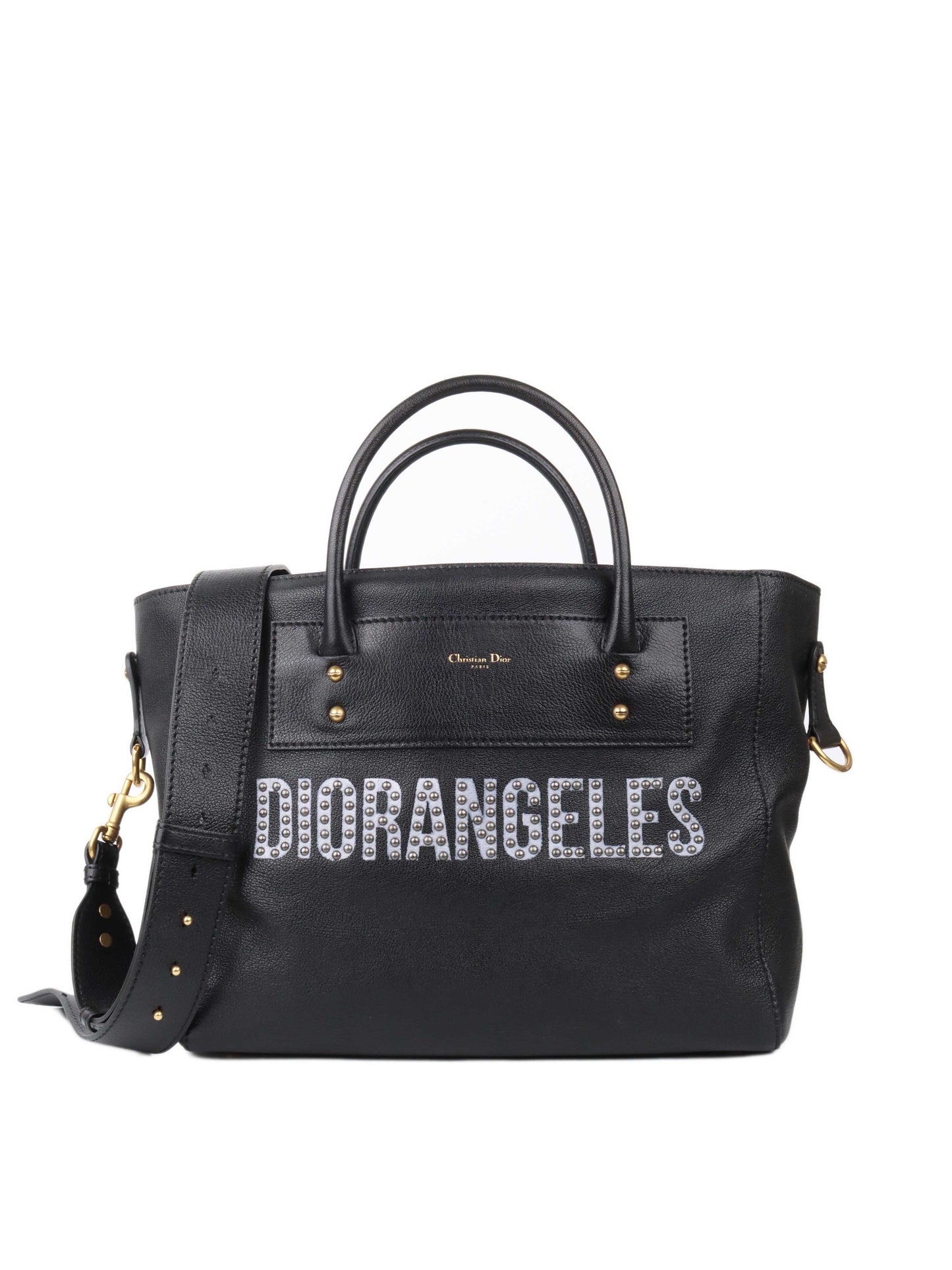 Dior Diorangeles Studded Leather Tote
