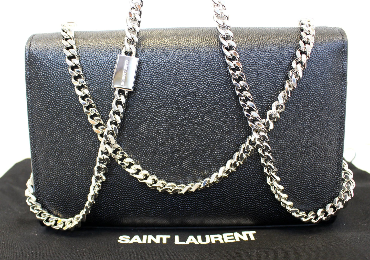 Saint Laurent Kate Leather Black Crossbody Style 3