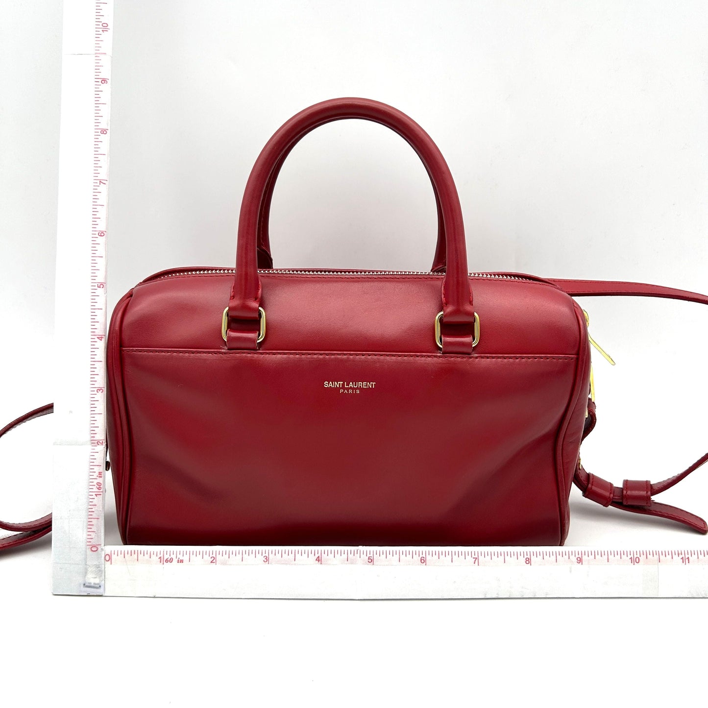 Saint Laurent Classic Baby Duffle Bag - Red Crossbody Bags, Handbags LA7641