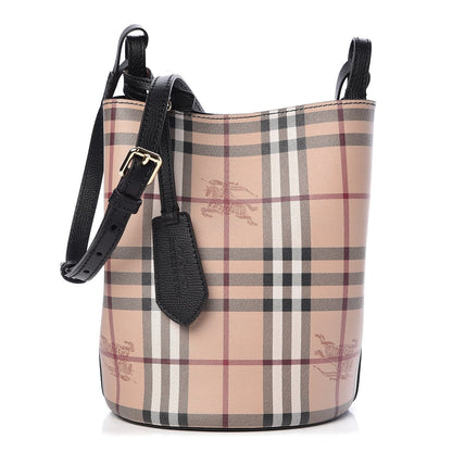 Haymarket Check Colours Small Lorne Bucket Crossbody Black