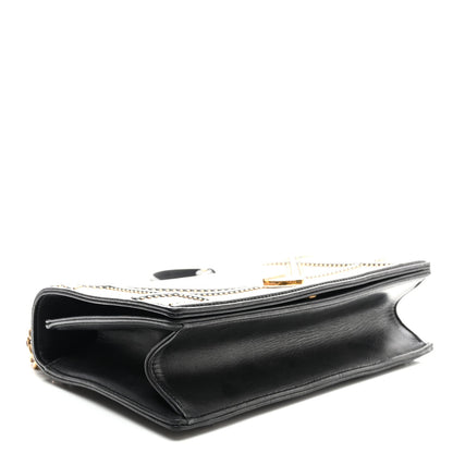 Christian Dior Lambskin Studded Medium Diorama Flap Bag Black