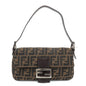 FENDI Zucca Mamma Baguette Canvas Shoulder Bag 26424 Brown Black