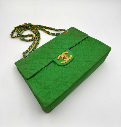 Chanel Luxury Leather Green Shoulder Bag