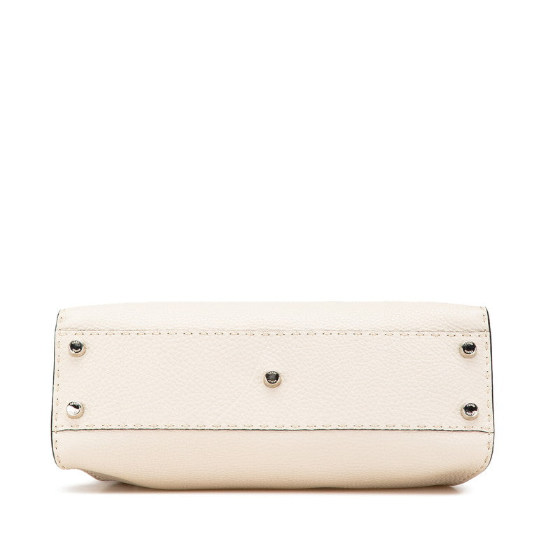 Fendi Peekaboo Leather Red Handbag Style 43
