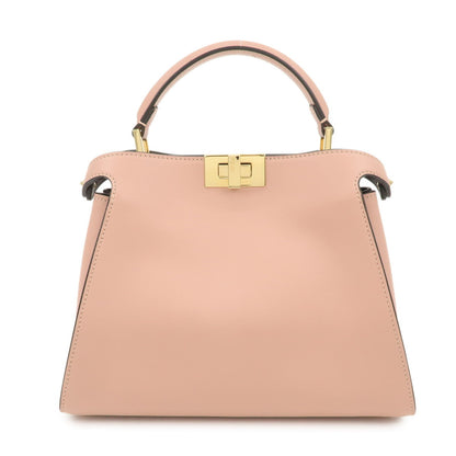 FENDI Peekaboo Iconic Essentially Leather 2Way Bag Pink 8BN302