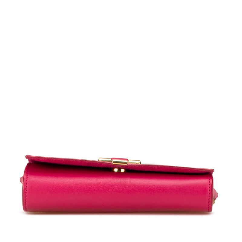 Saint Laurent Leather Red Shoulder Bag Style 15