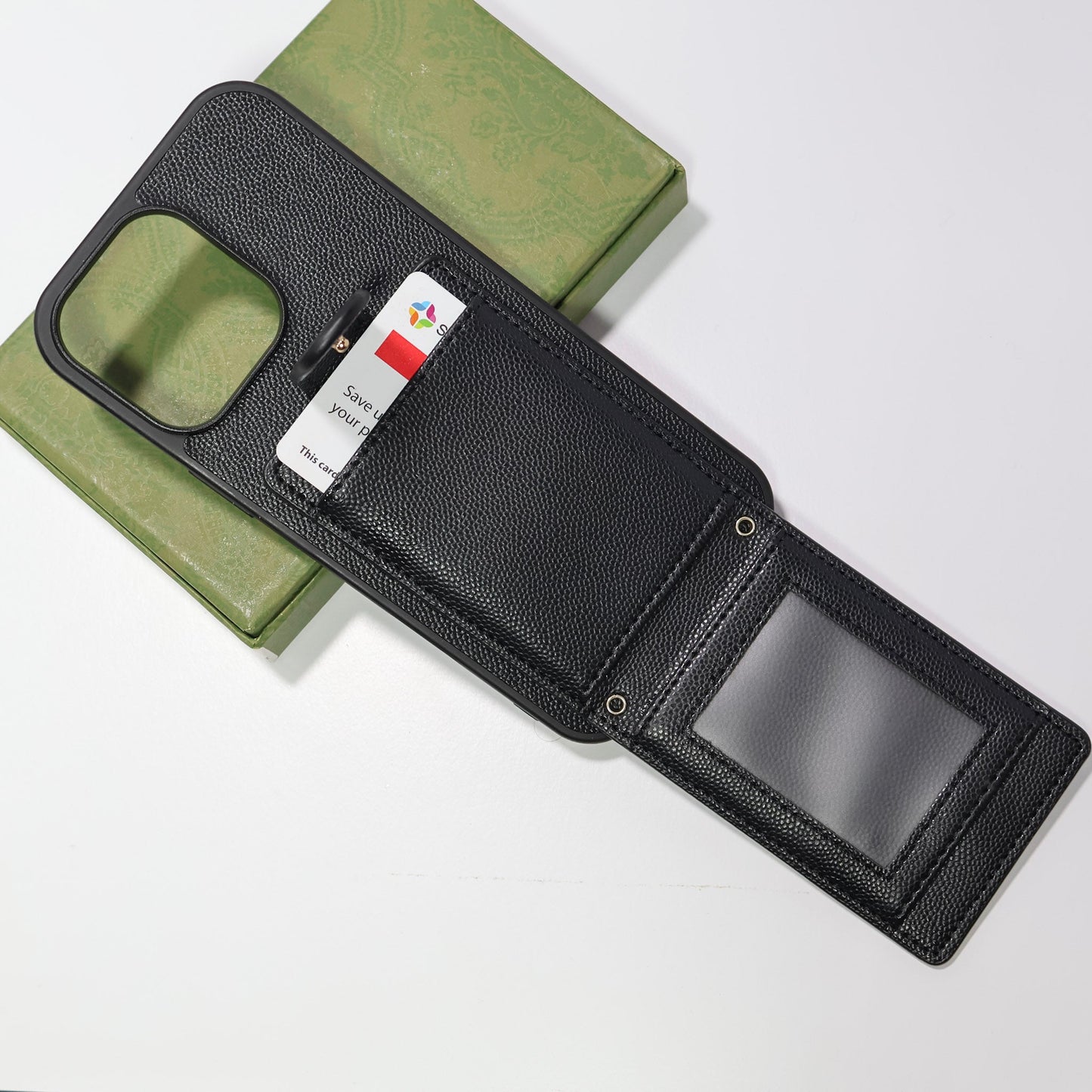 iPhone Case YSL Leather Card Holder