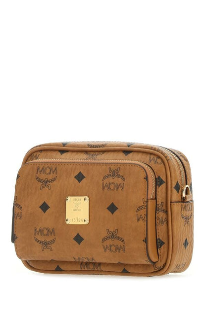 Mcm Unisex Printed Fabric Small Klassik Crossbody Bag