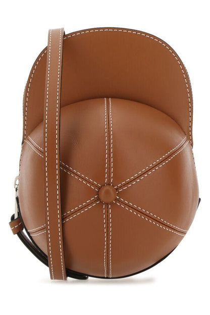Jw Anderson Man Caramel Leather Medium Cap Crossbody Bag