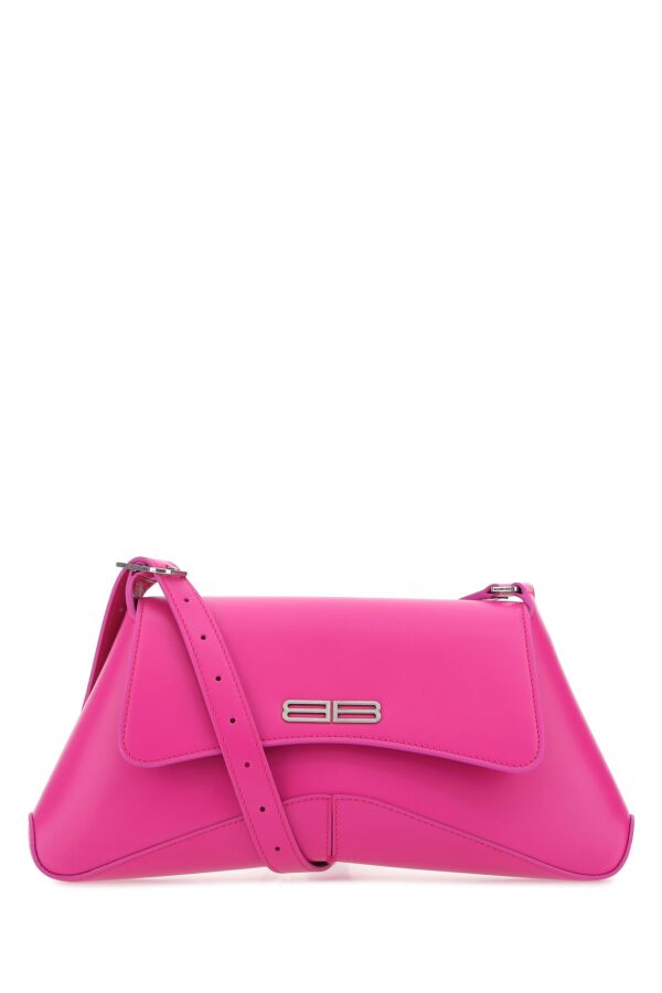 Balenciaga Woman Fuchsia Leather Medium Xx Flap Crossbody Bag
