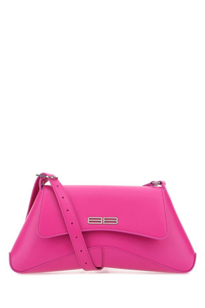Balenciaga Woman Fuchsia Leather Medium Xx Flap Crossbody Bag