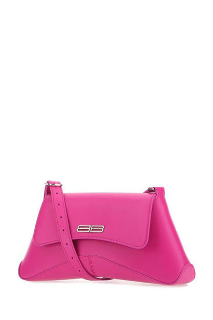 Balenciaga Woman Fuchsia Leather Medium Xx Flap Crossbody Bag