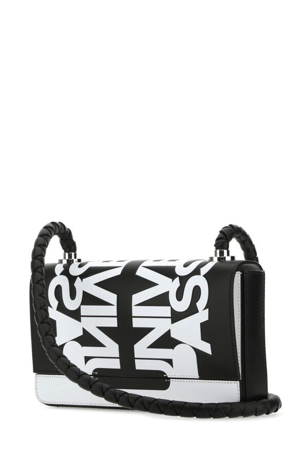 Burberry Man Two-Tone Leather Crossbody Bag