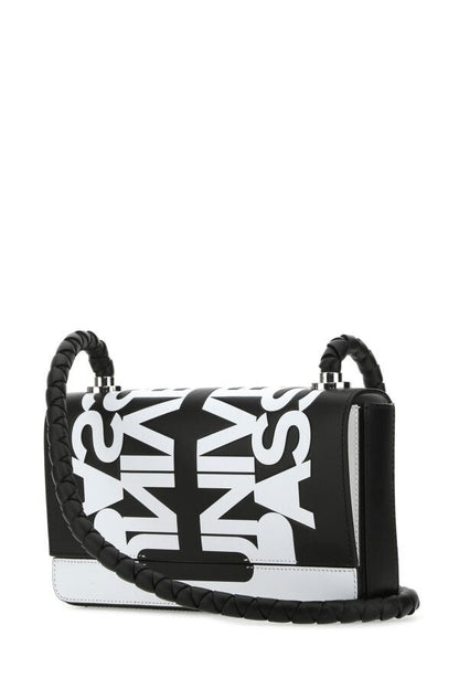 Burberry Man Two-Tone Leather Crossbody Bag