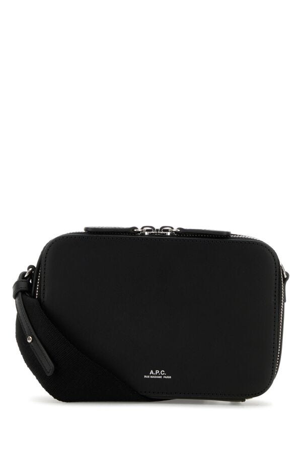 A.P.C. Woman Black Leather Soho Crossbody Bag