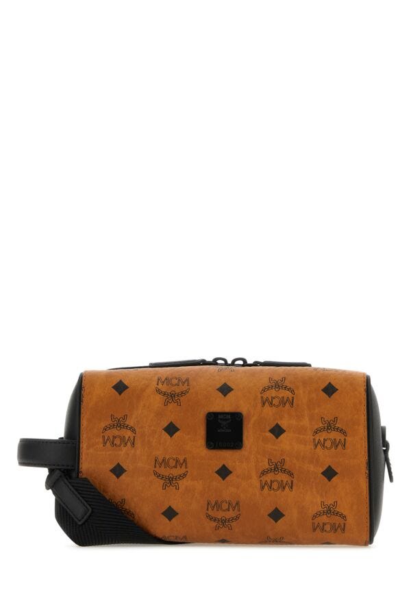 Mcm Unisex Printed Canvas Ottomar Crossbody Bag