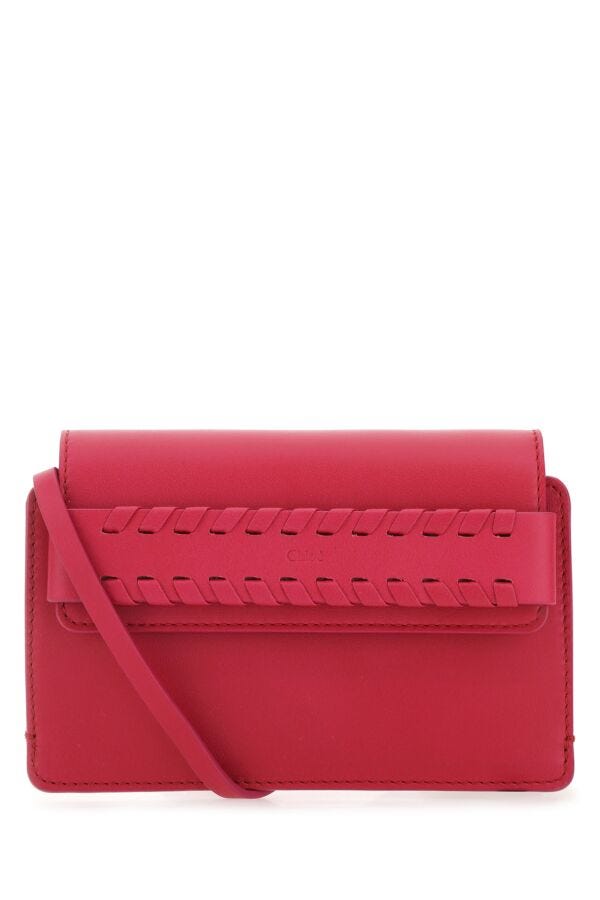 Chloe Woman Tyrian Purple Leather Mony Crossbody Bag