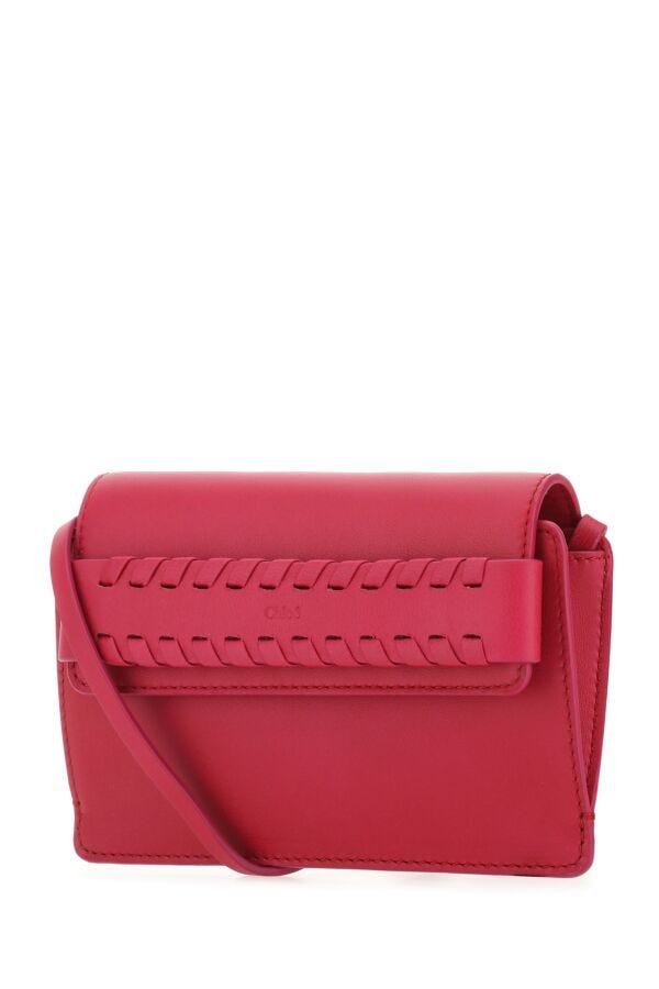 Chloe Woman Tyrian Purple Leather Mony Crossbody Bag