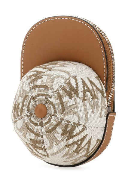 Jw Anderson Man Two-Tone Canvas And Leather Nano Cap Crossbody Bag