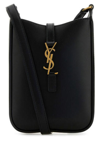 Saint Laurent Woman Black Leather Le 5 à 7 Crossbody Bag