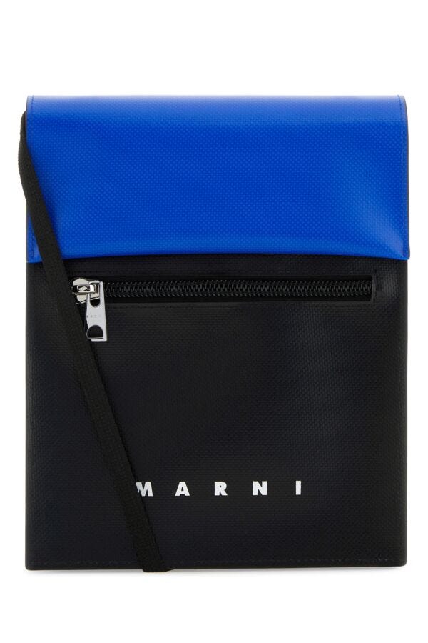 Marni Man Two-Tone Polyester Crossbody Bag