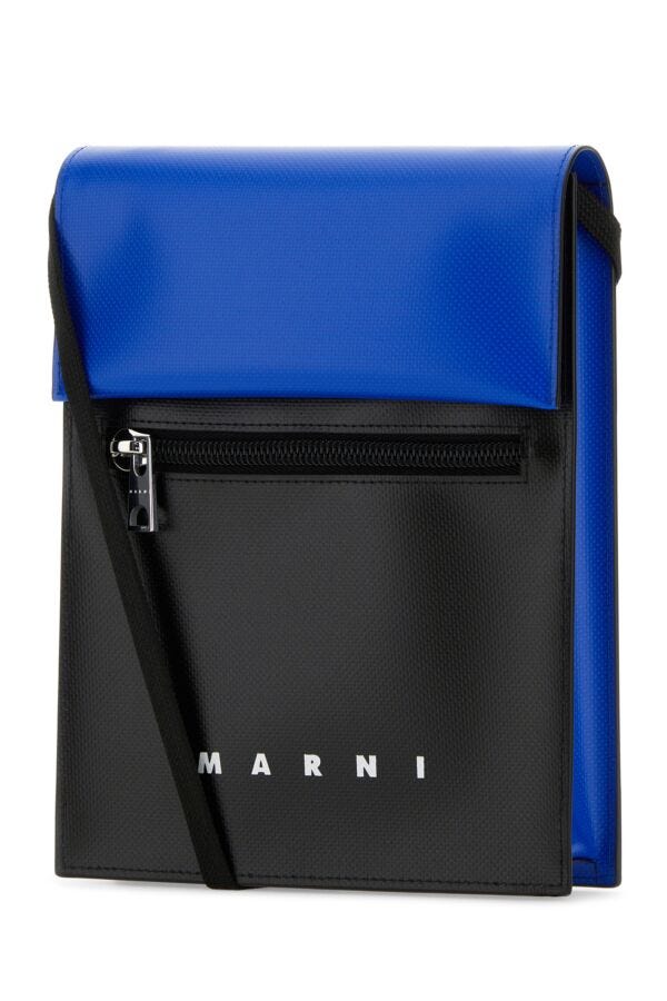 Marni Man Two-Tone Polyester Crossbody Bag