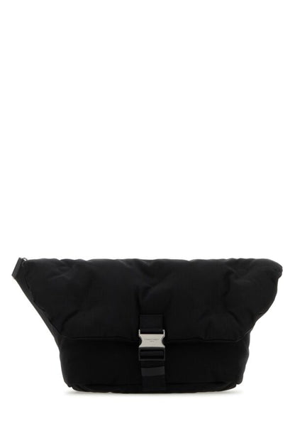 Maison Margiela Man Black Nylon Glam Slam Crossbody Bag