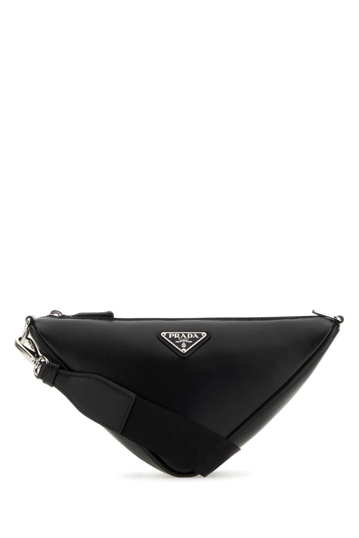 PRADA Mini Leather Triangle Crossbody Handbag