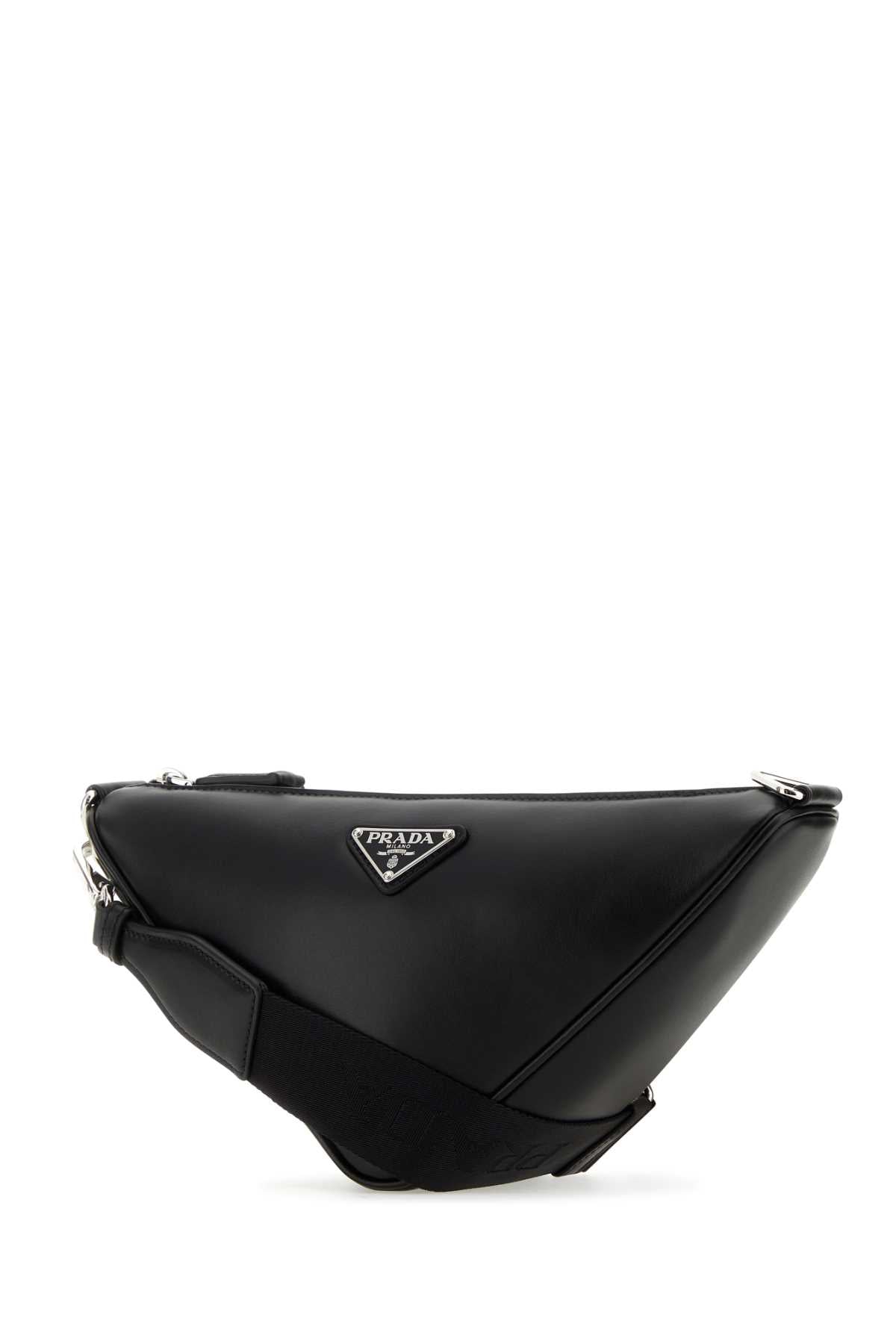 PRADA Mini Leather Triangle Crossbody Handbag