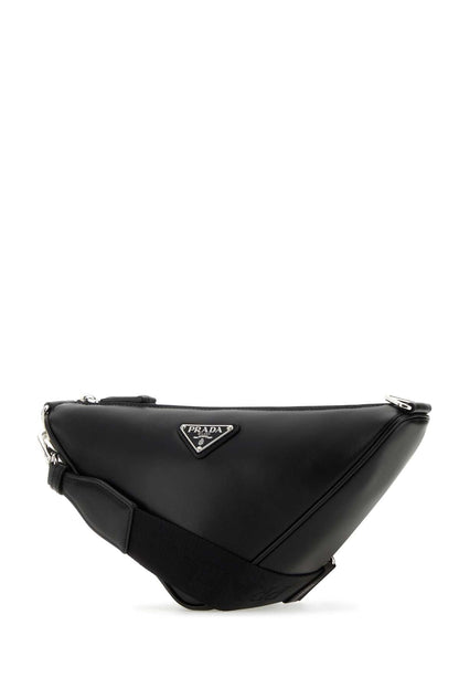 PRADA Mini Leather Triangle Crossbody Handbag