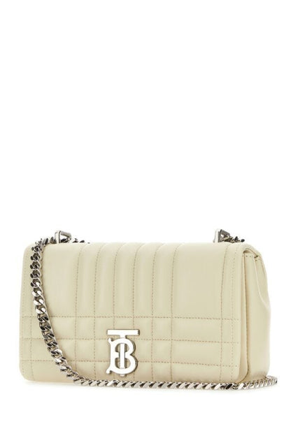 Burberry Woman Ivory Leather Small Lola Crossbody Bag