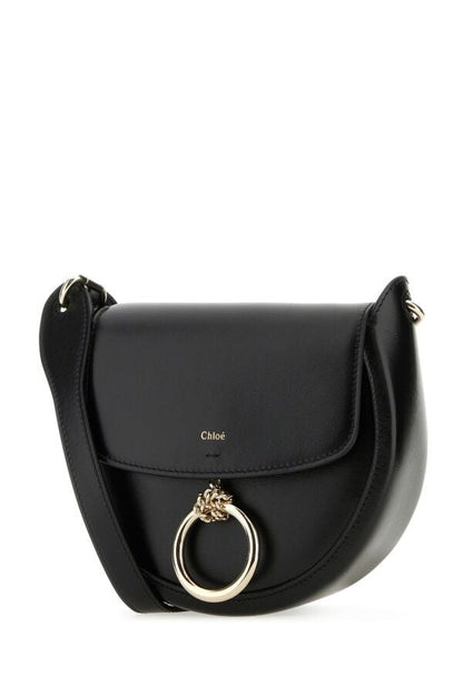 Chloe Woman Black Leather Small Arlene Crossbody Bag