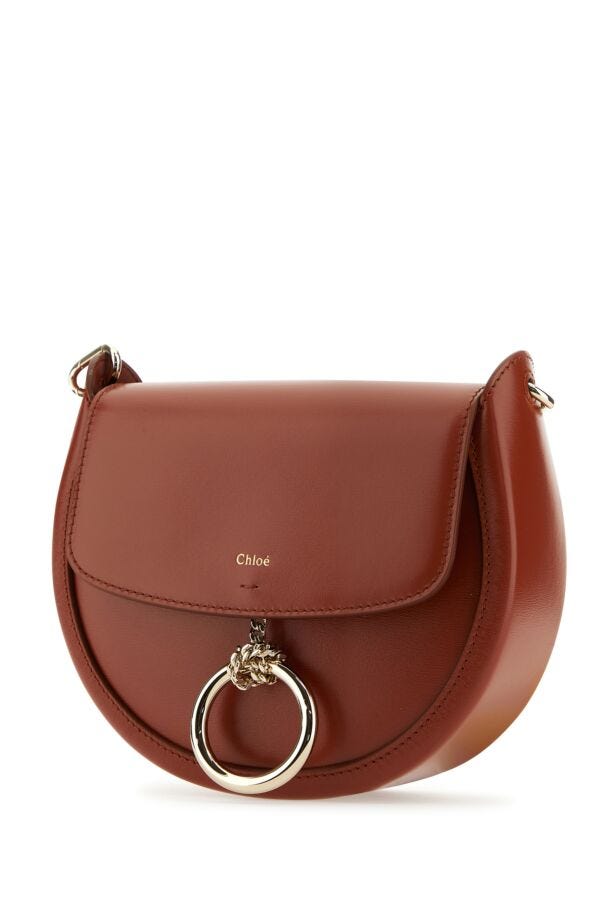 Chloe Woman Brick Leather Small Arlene Crossbody Bag
