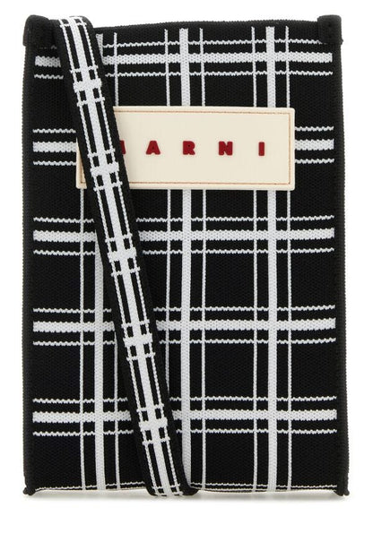Marni Woman Embroidered Fabric Crossbody Bag