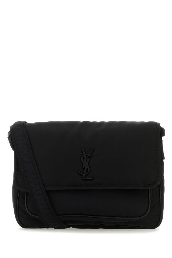 Saint Laurent Man Black Nylon Niki Crossbody Bag