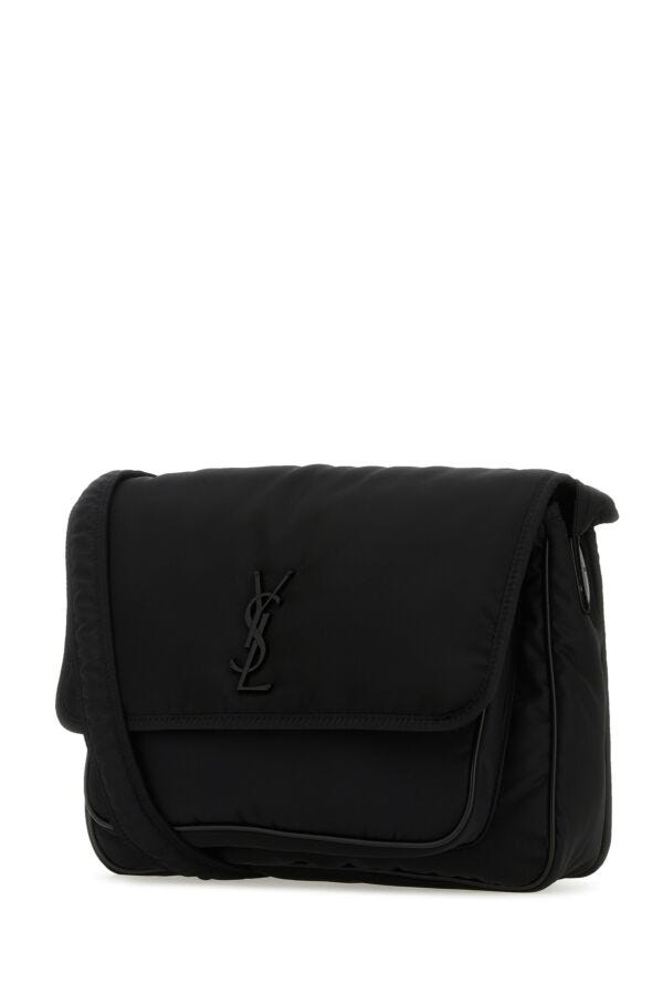 Saint Laurent Man Black Nylon Niki Crossbody Bag