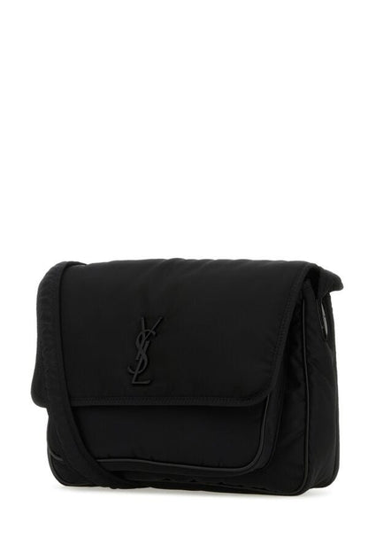 Saint Laurent Man Black Nylon Niki Crossbody Bag