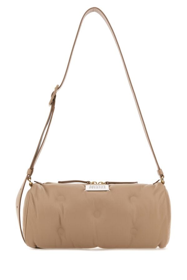 Maison Margiela Woman Antiqued Pink Nappa Leather Glam Slam Crossbody Bag