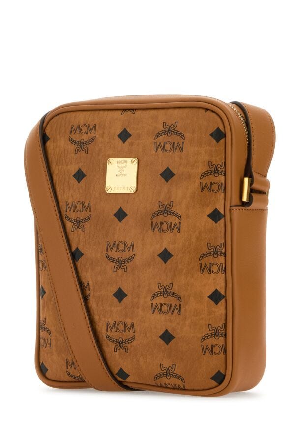Mcm Woman Printed Canvas Klassik Crossbody Bag