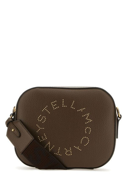 Stella Mccartney Woman Brown Alter Mat Small Stella Logo Crossbody Bag