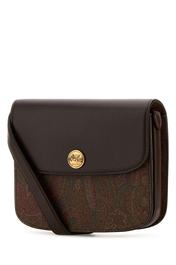 Etro Woman Printed Canvas Essential S Crossbody Bag