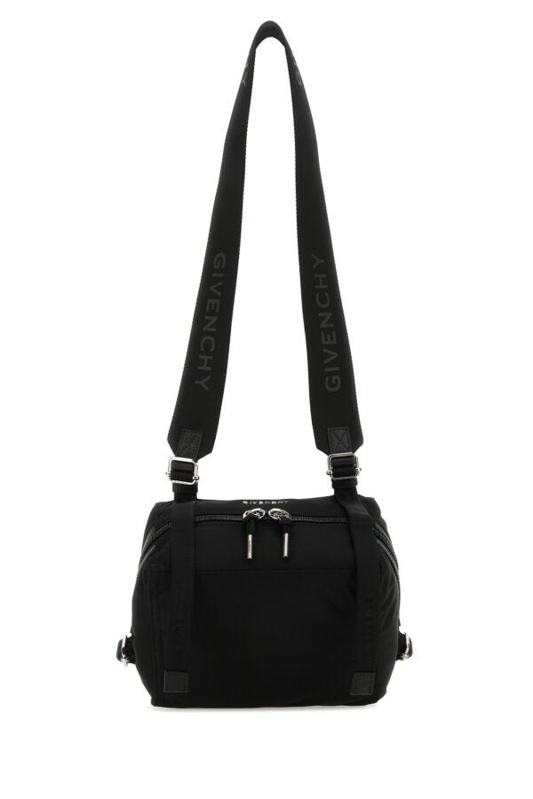 Givenchy Man Black Nylon Blend Small Pandora Crossbody Bag