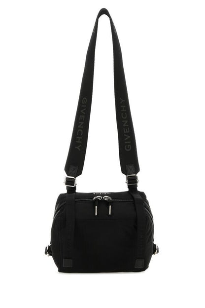 Givenchy Man Black Nylon Blend Small Pandora Crossbody Bag