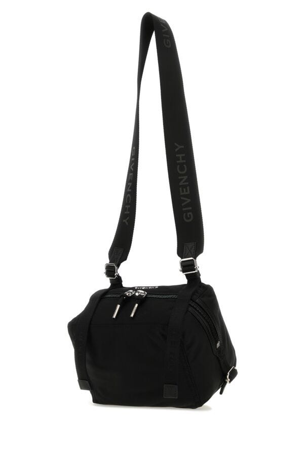 Givenchy Man Black Nylon Blend Small Pandora Crossbody Bag