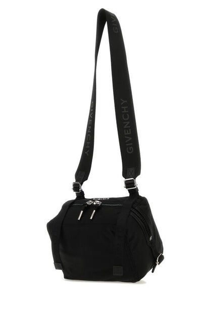 Givenchy Man Black Nylon Blend Small Pandora Crossbody Bag