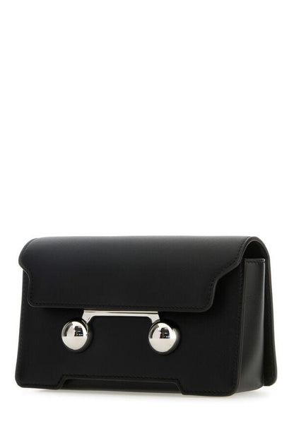 Marni Man Black Leather Trunkaroo Crossbody Bag