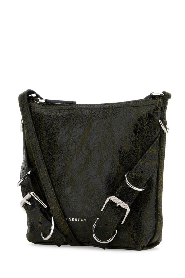 Givenchy Man Two-Tone Leather Voyou Crossbody Bag