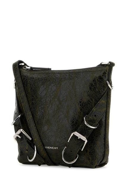 Givenchy Man Two-Tone Leather Voyou Crossbody Bag