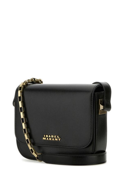 Isabel Marant Woman Black Leather Small Lizza Crossbody Bag
