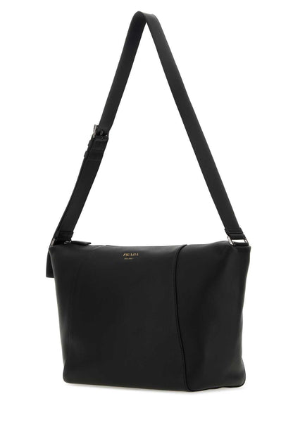 PRADA Leather Crossbody Handbag - 34cm x 28cm x 16cm